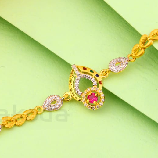 916 Gold Ladies Exclusive Bracelet LB538 - Image 2