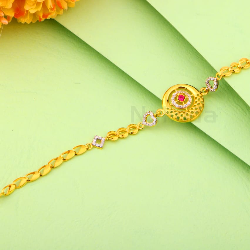 916 Gold Ladies Bracelet LB542