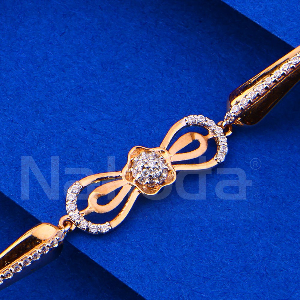 750 Rose gold Designer Ladies Bracelet RLB83 - Image 2