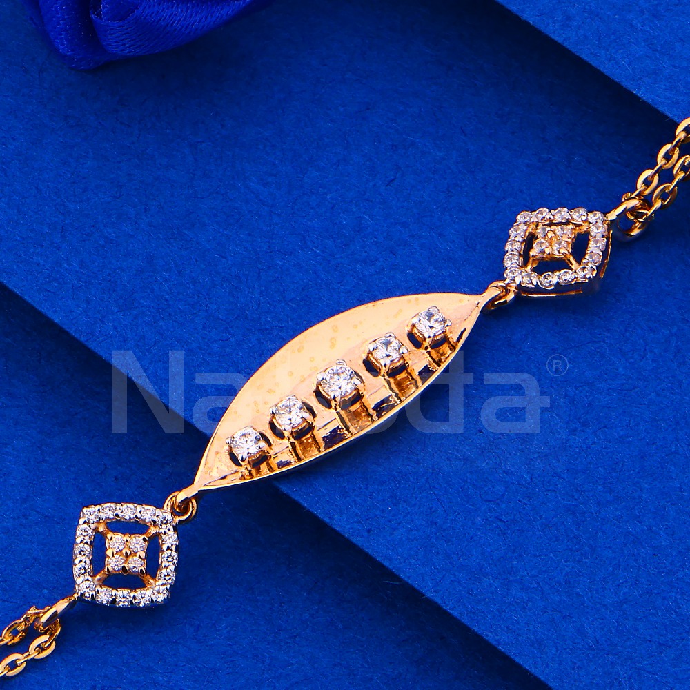 750 Rose gold ladies bracelet RLB81 - Image 2