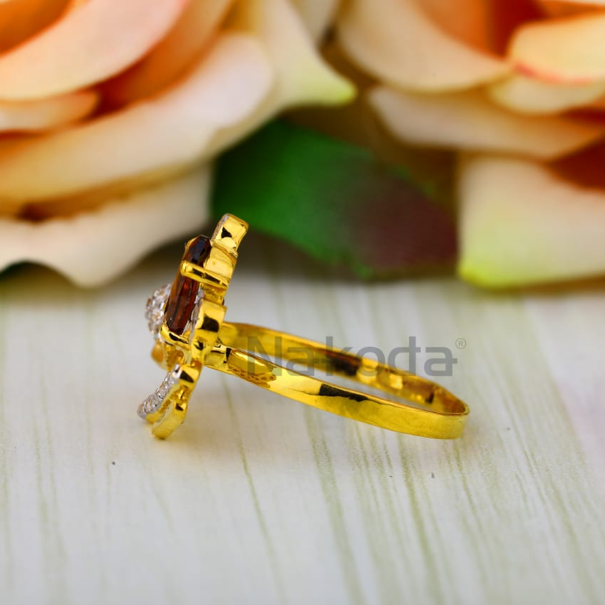 916 Gold CZ Ladies Ring LLR375 - Image 2