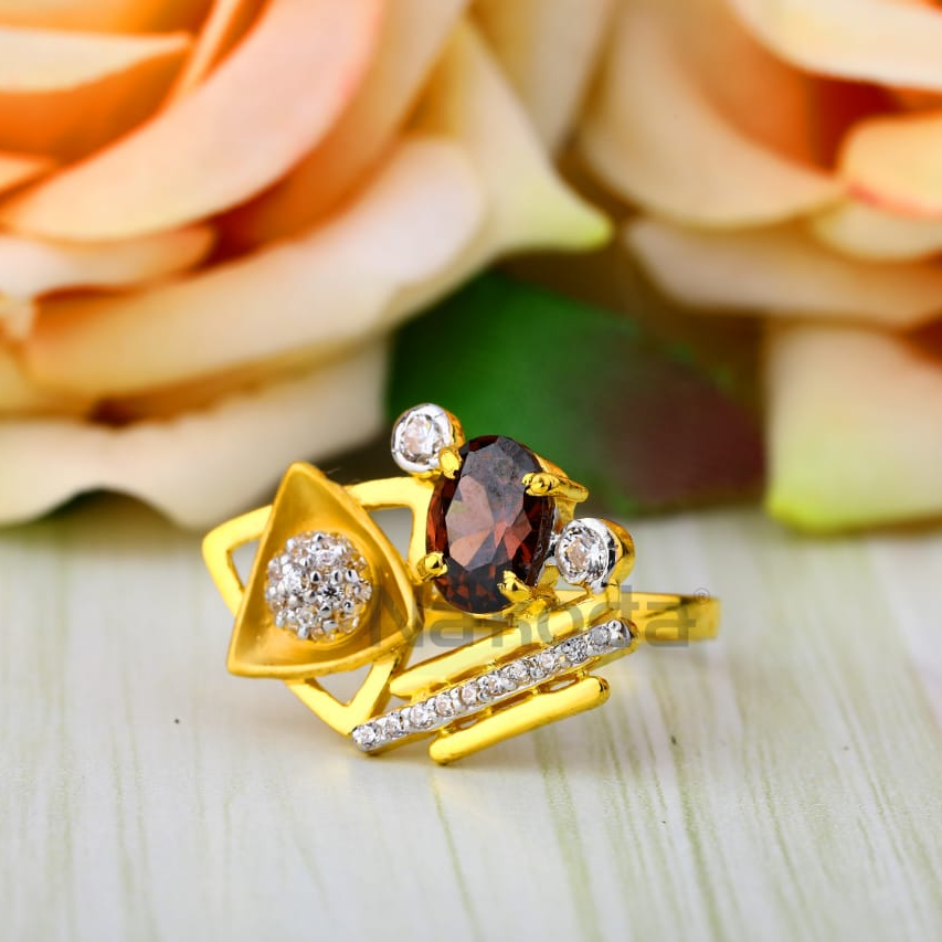 916 Gold CZ Ladies Ring LLR375