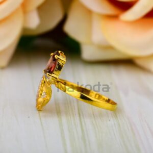 916 Gold Hallmark Designer Ladies Ring LLR359
