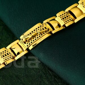 916 Gold  Gentlemen's Exclusive Hallmark Casting Bracelet MCB140