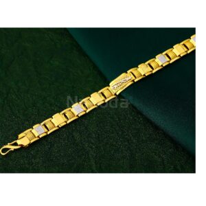916 Gold  Gentlemen's Delicate Hallmark Casting Bracelet MCB139