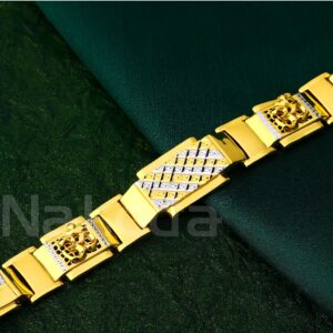 916 Gold  Gentlemen's Designer Hallmark Casting Bracelet MCB138