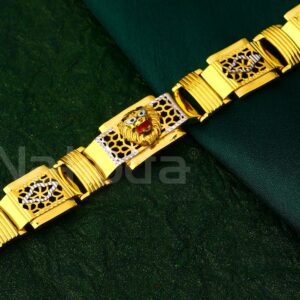 916 Gold  Gentlemen's Classic Hallmark Casting Bracelet MCB137