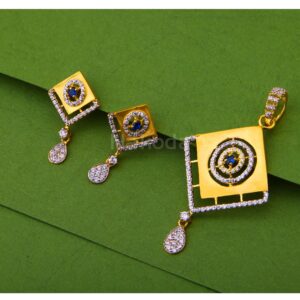 916 Gold Women's Fancy Hallmark Fancy Pendant Set FPS494