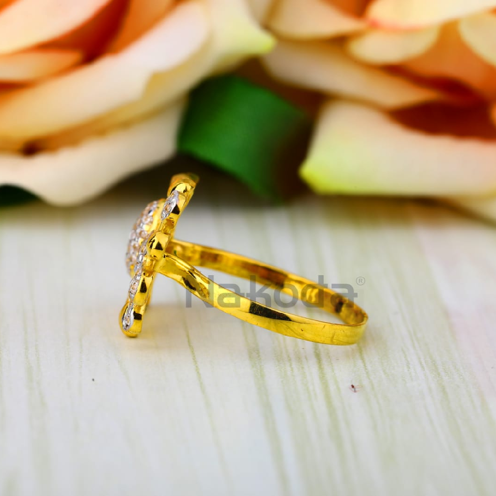 916 Gold CZ Ladies Gorgeous Ring LLR385 - Image 2