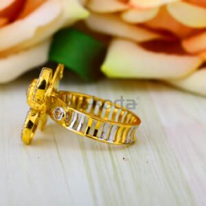 916 Gold CZ Ladies Exclusive Ring LLR387