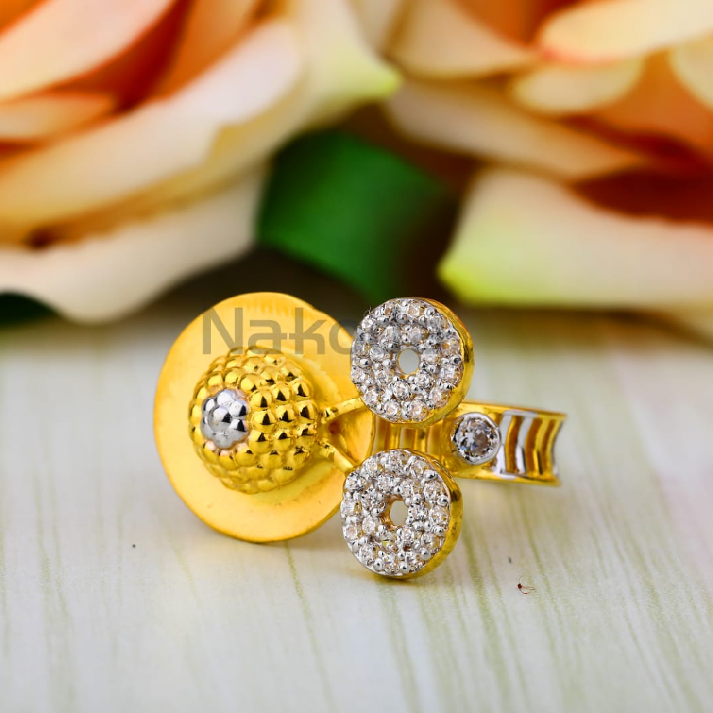 916 Gold CZ Ladies Exclusive Ring LLR387