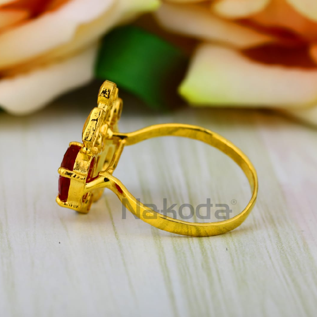 916 Gold Hallmark Ladies Gorgeous Ring LLR393 - Image 2