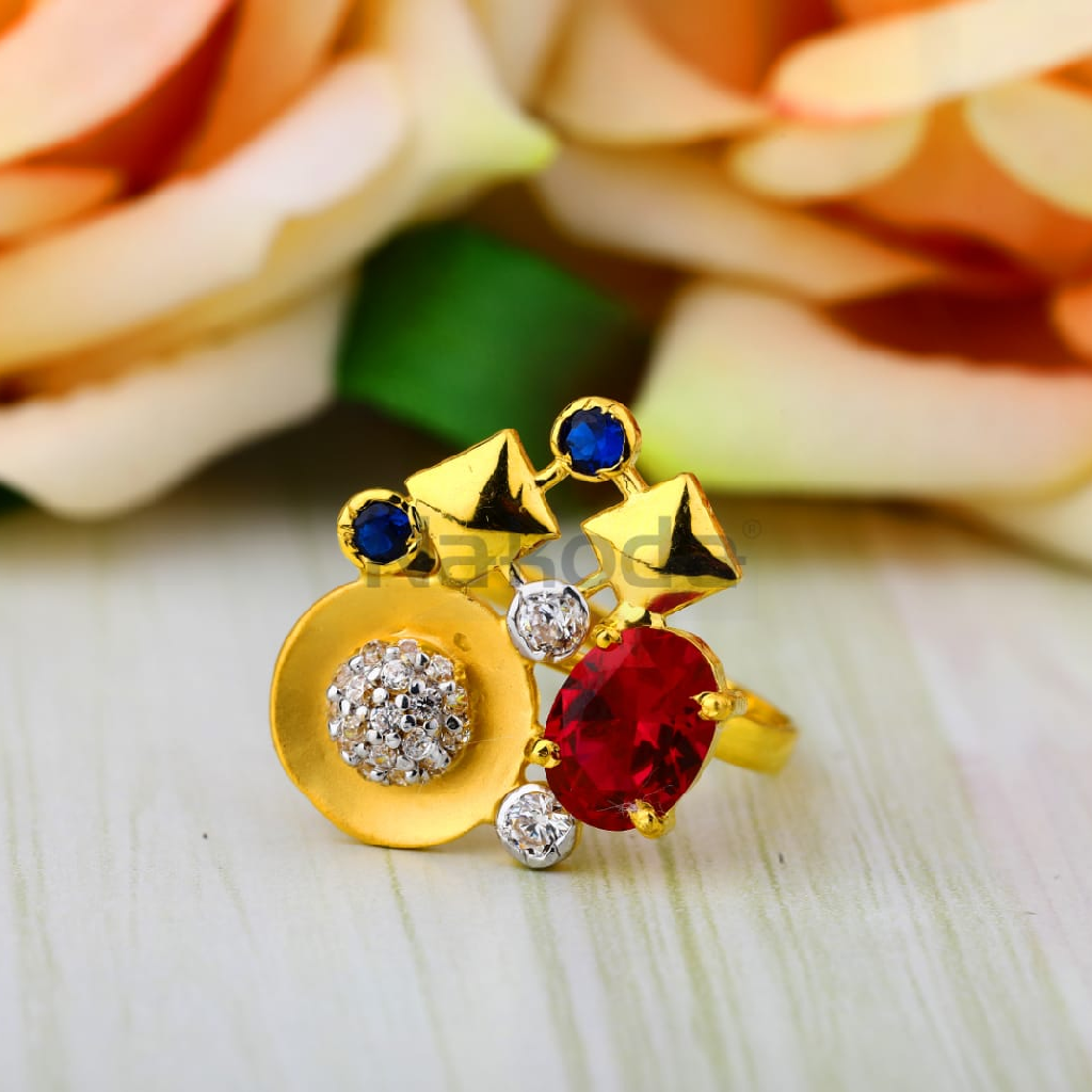 916 Gold Hallmark Ladies Gorgeous Ring LLR393
