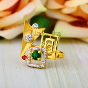 916 Gold Hallmark Ladies Exclusive Ring LLR395
