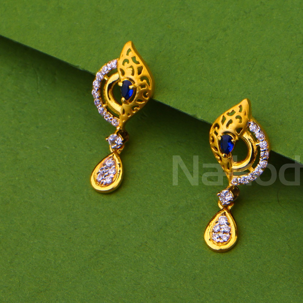 916 Gold Stylish Ladies Fancy Pendant Set FPS487 - Image 2