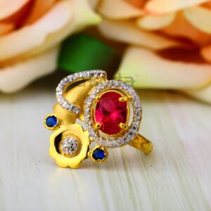 916 Gold Ladies Fancy Ring LLR403