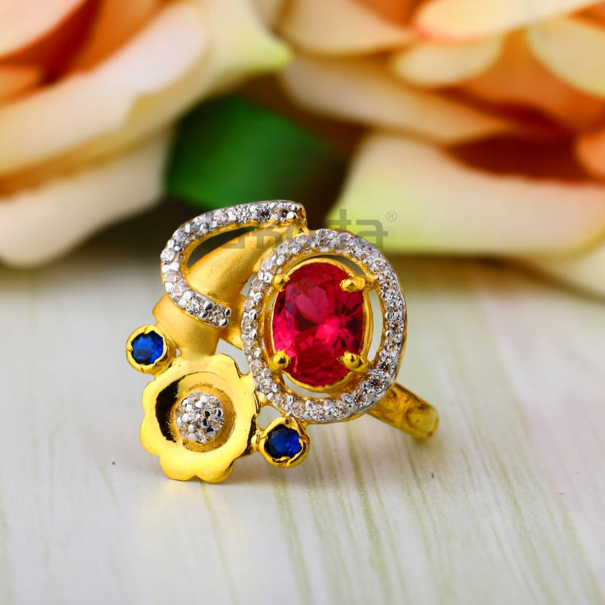 916 Gold Ladies Fancy Ring LLR403