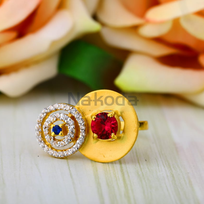 916 Gold Ladies Classic Ring LLR408
