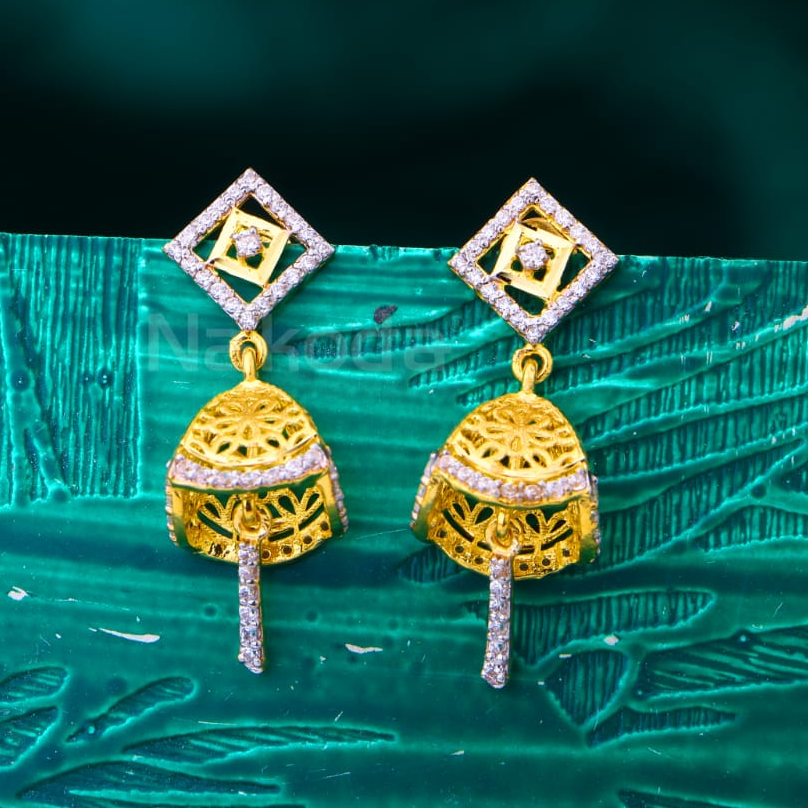 22KT Gold Hallmark Ladies Stylish Jhummar Earrings LJE441