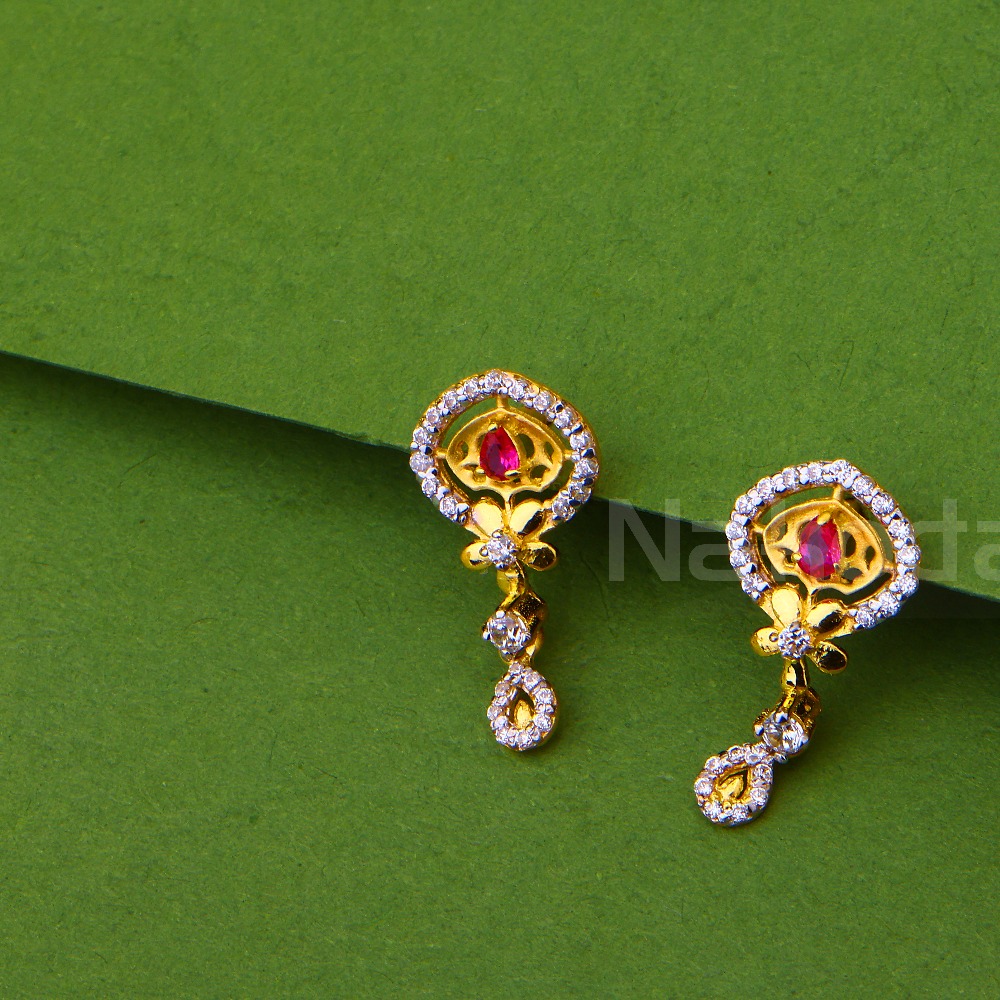 916 Gold Ladies Fancy Pendant Set FPS480 - Image 2