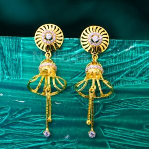 22KT Gold Ladies Classic Jhummar Earrings LJE477