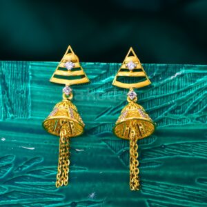 916 Gold Hallmark Classic Women's Jhummar Earring LJE485