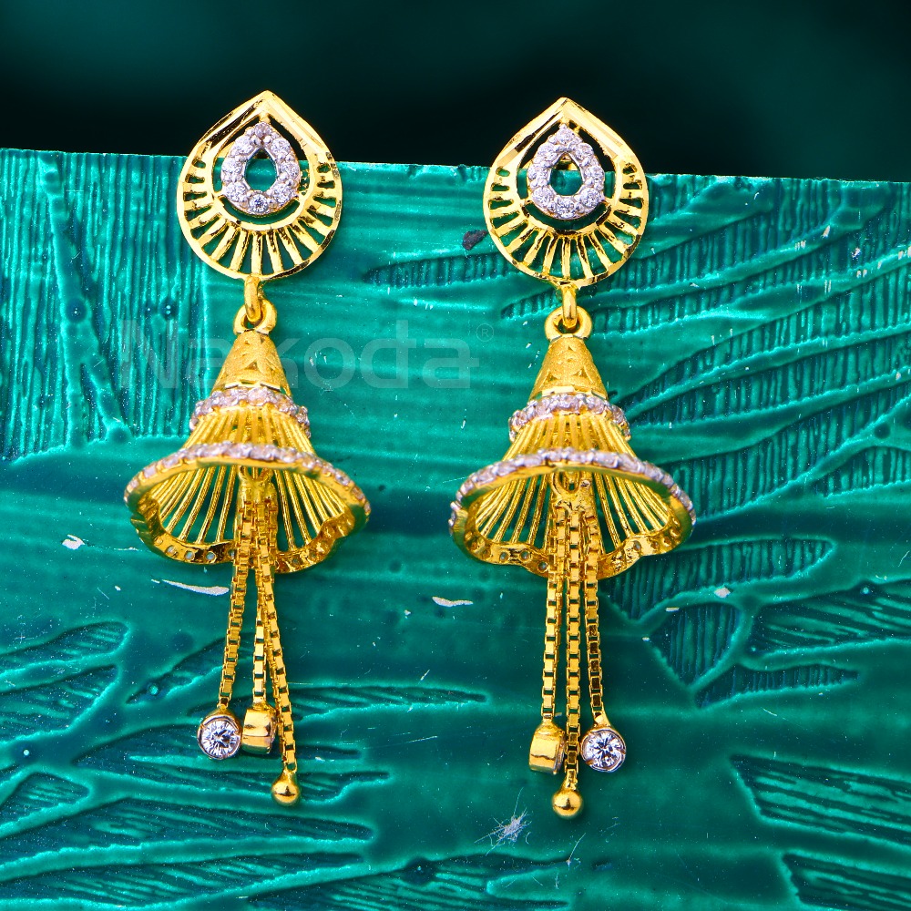 916 Gold Ladies Fancy Jhummar Earring LJE481