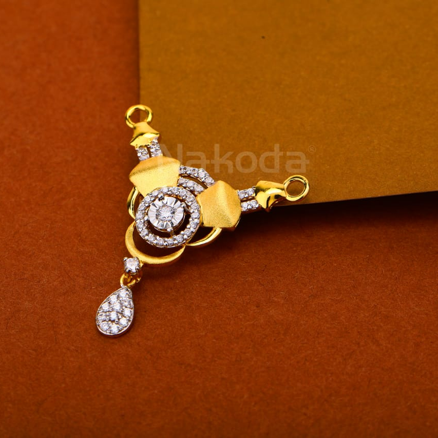 22CT Gold CZ Hallmark Designer Ladies Pandent MP533