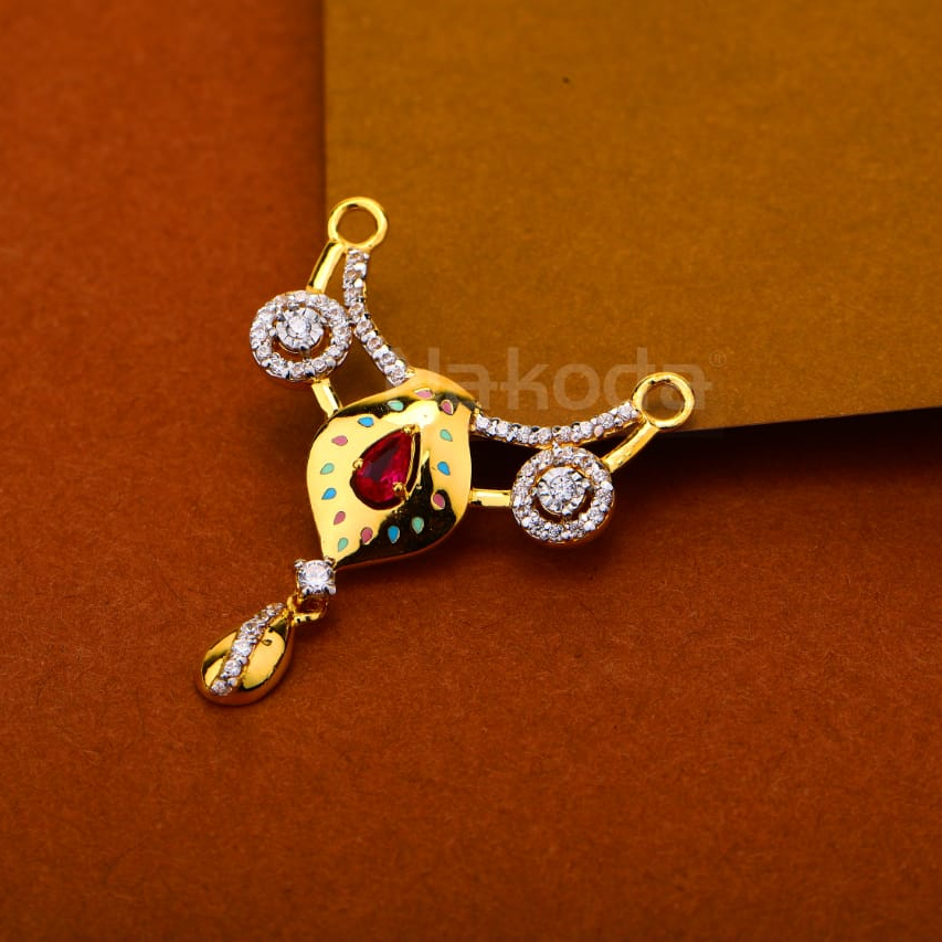 22CT Gold CZ Hallmark Classic Ladies Pandent MP534