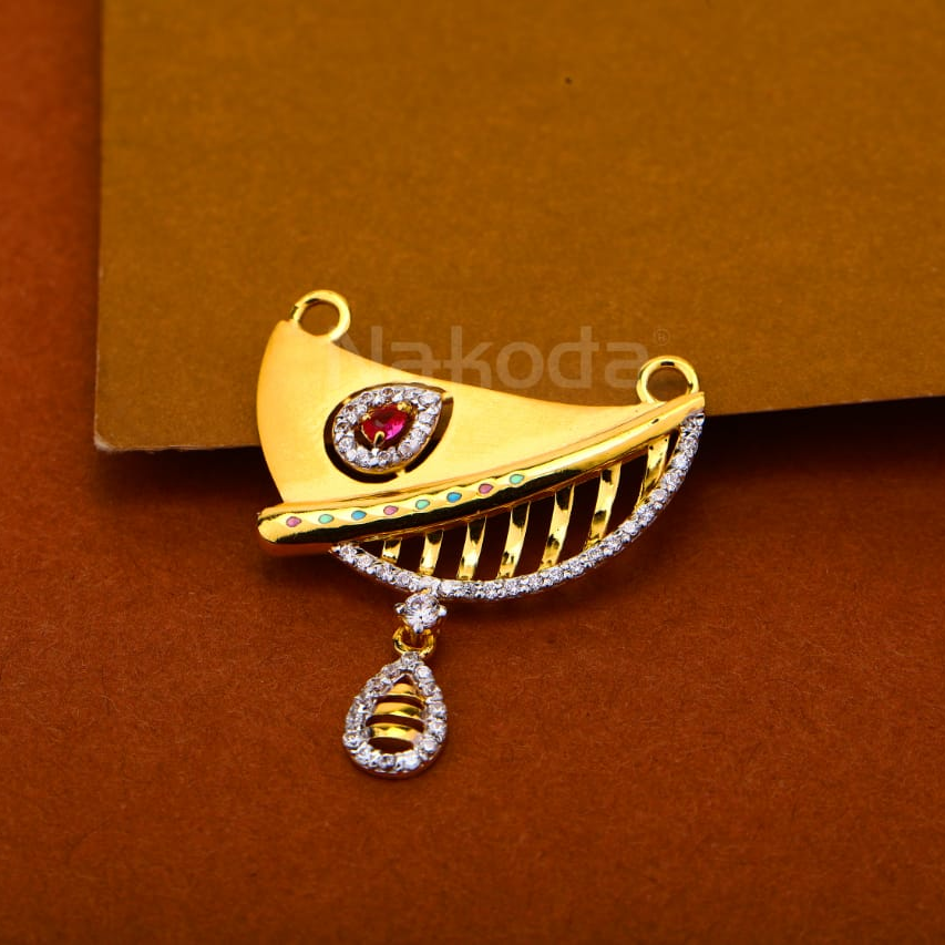 22kt gold cz hallmark ladies pandent mp522