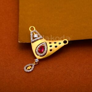 22kt gold cz hallmark ladies designer pandent mp555