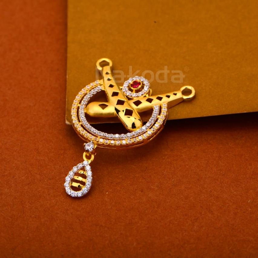 22kt gold cz hallmark ladies delicate pandent mp556