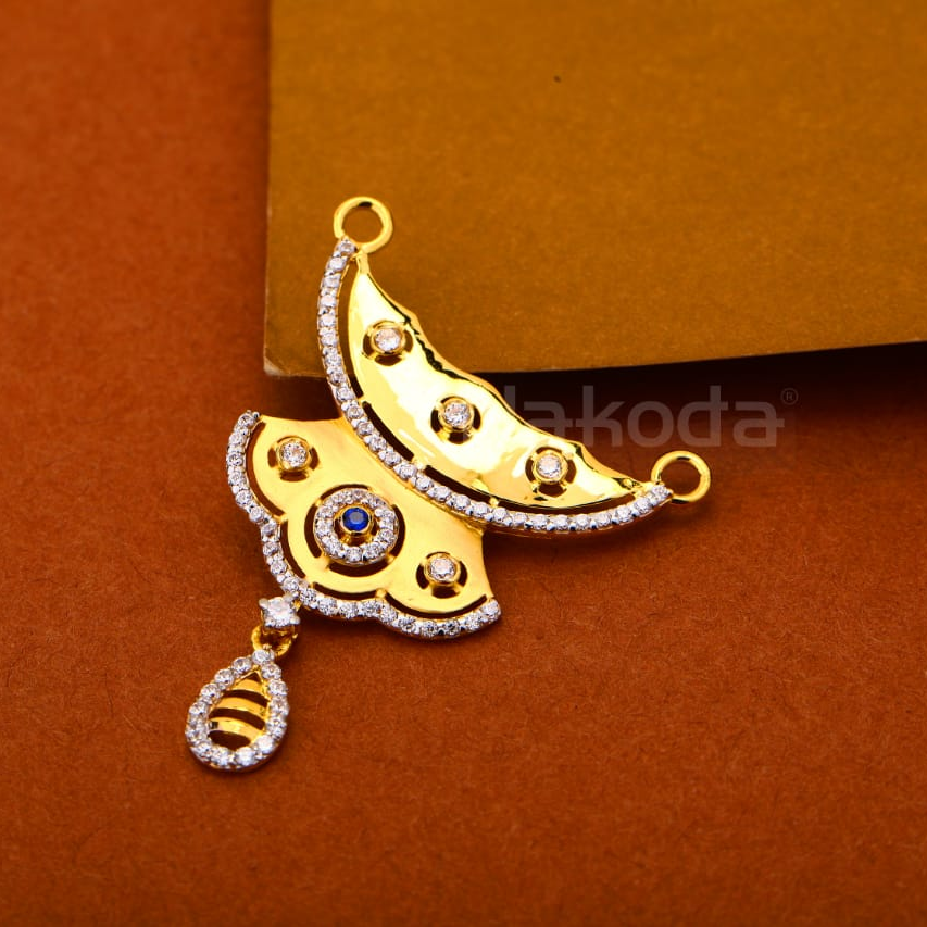 22kt gold cz ladies stylish pandent mp559