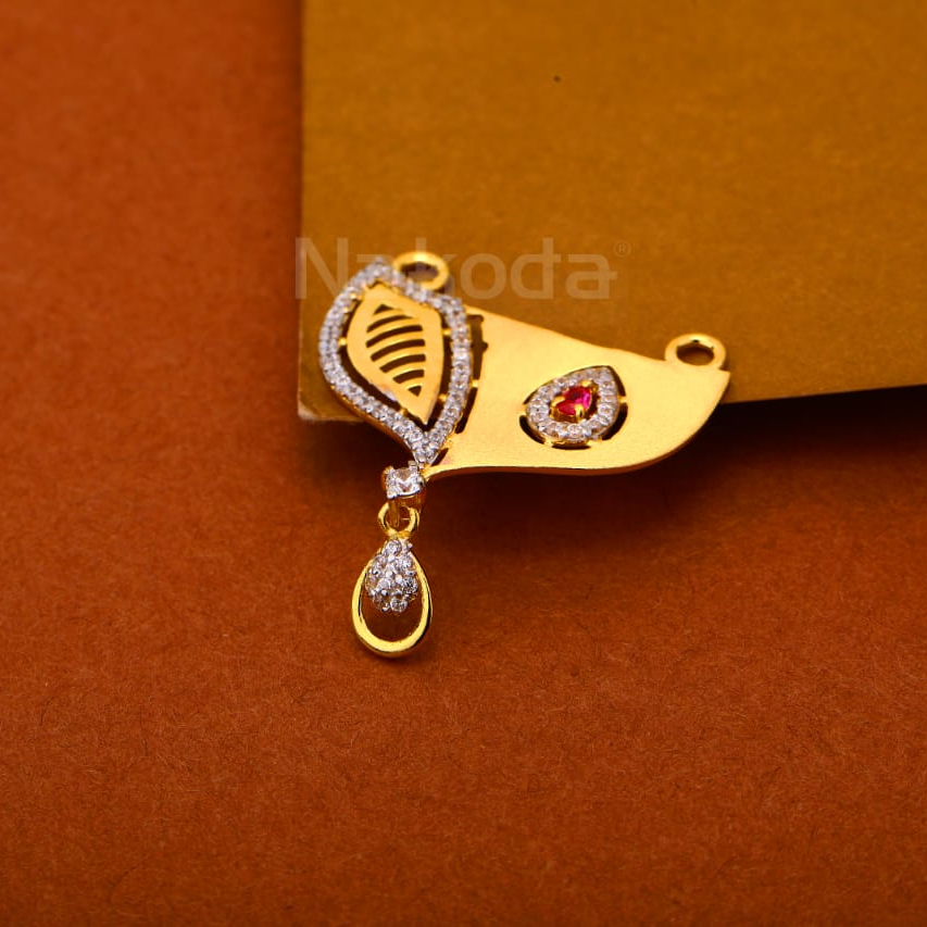 22kt gold cz ladies exclusive pandent mp563