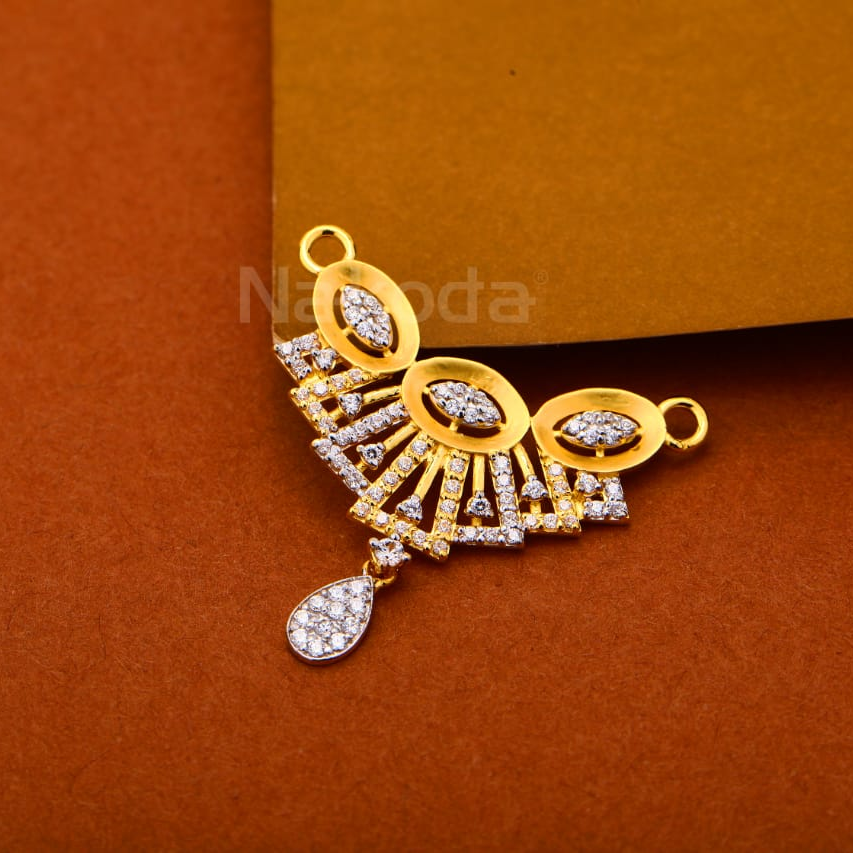 22kt gold cz ladies designer pandent mp564