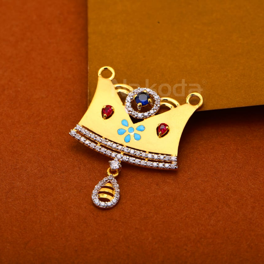 22kt gold cz ladies delicate pandent mp565
