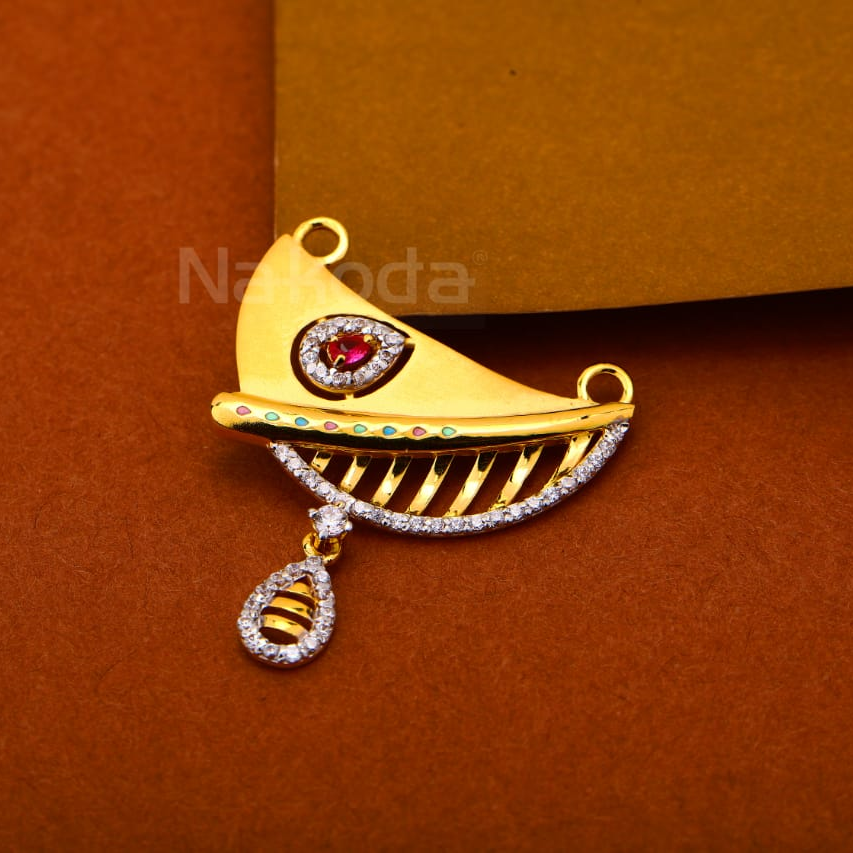 916 gold cz hallmark delicate ladies pandent mp591