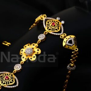 916 Gold CZ Ladies Designer Hathpan HP106