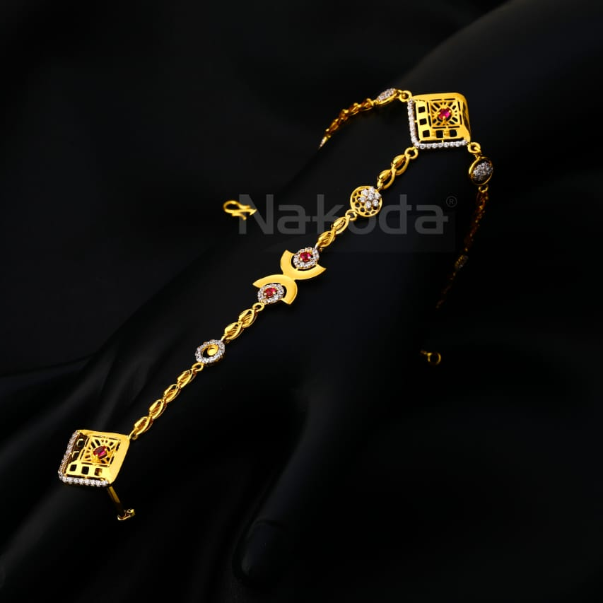 916 Gold CZ Ladies Hathpan HP108