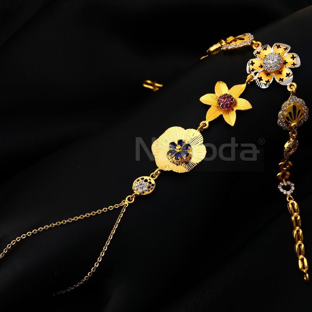 22kt cz gold stylish ladies hathpan hp165