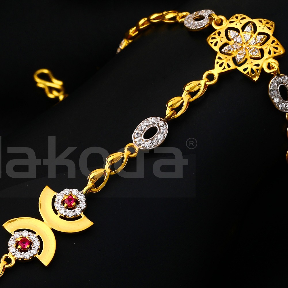 22KT Cz Gold Gorgeous Ladies Hathpan HP164 - Image 2