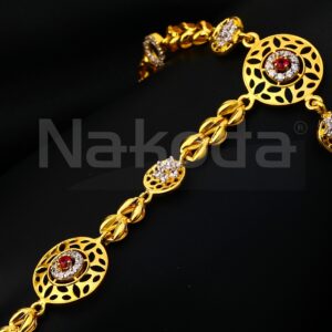 22ct Cz Gold Women's Stylish Hallmark  Hathpan HP157