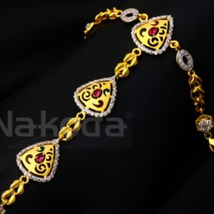 22ct Cz Gold Women's Exclusive Hallmark  Hathpan HP154