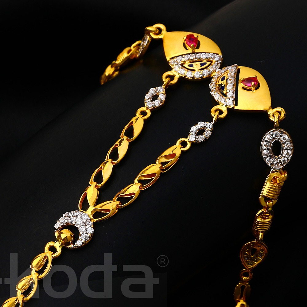 22ct Cz Gold Women's designer Hallmark Hathpan HP152 - Image 2