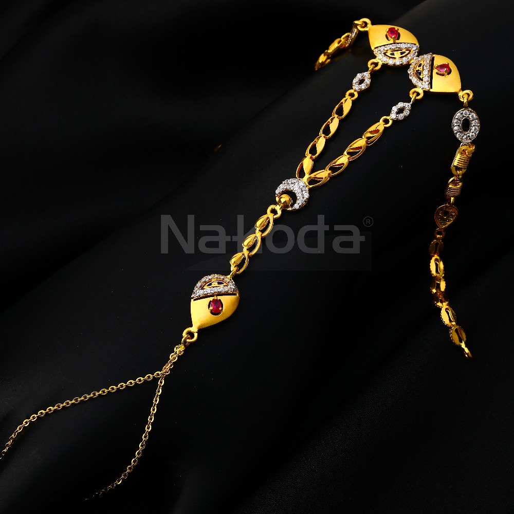 22ct Cz Gold Women's designer Hallmark  Hathpan HP152
