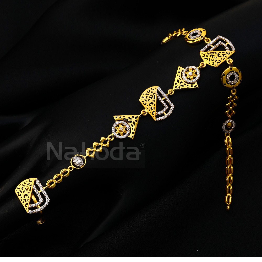 22ct Cz Gold Women's Classic Hallmark  Hathpan HP151