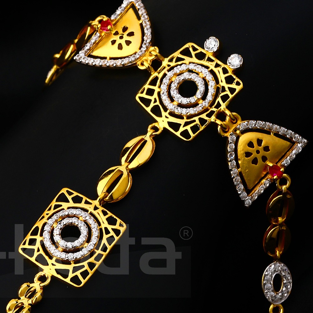 22ct Cz Gold Women's Hallmark Hathpan HP150 - Image 2