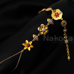 22ct Cz Gold Stylish Ladies Hathpan HP149