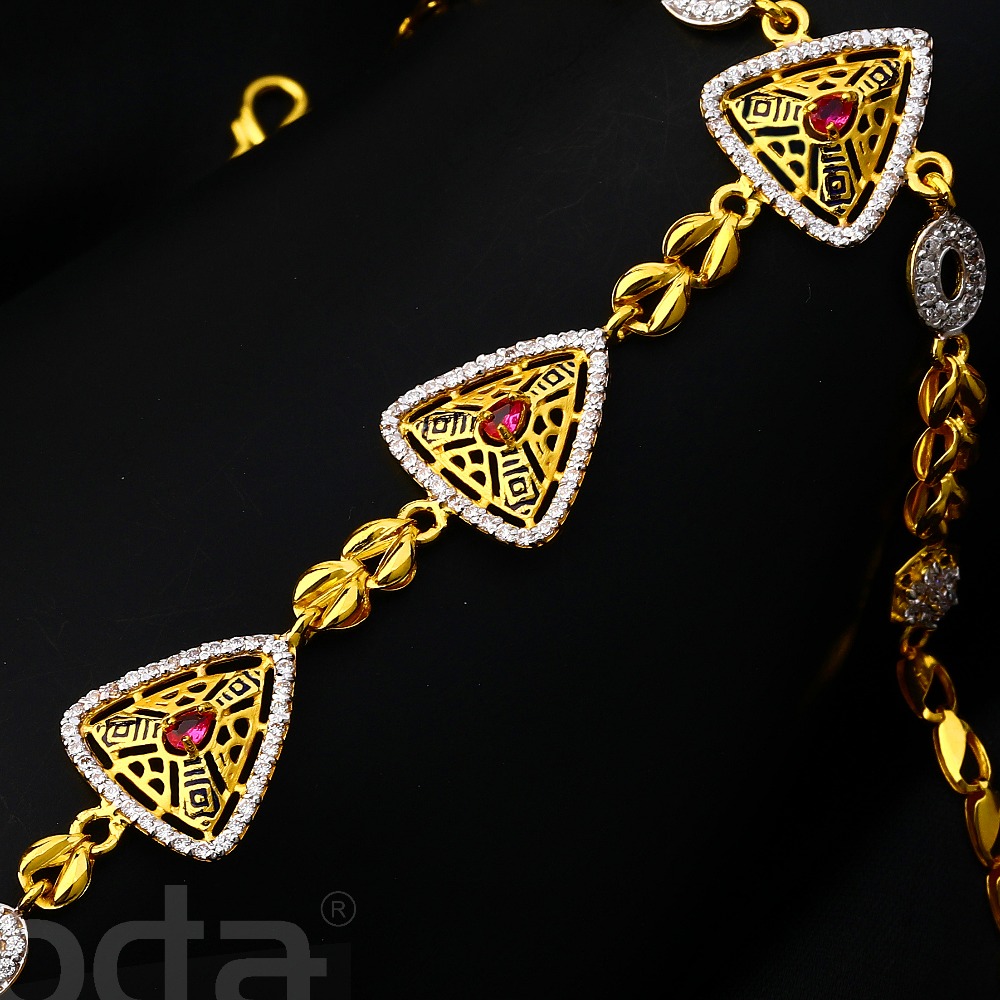 22ct Cz Gold Gorgeous Ladies Hathpan HP148 - Image 2
