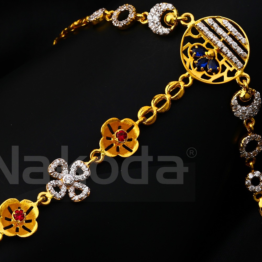 22CT CZ Gold Designer Ladies Hathpan HP144 - Image 2